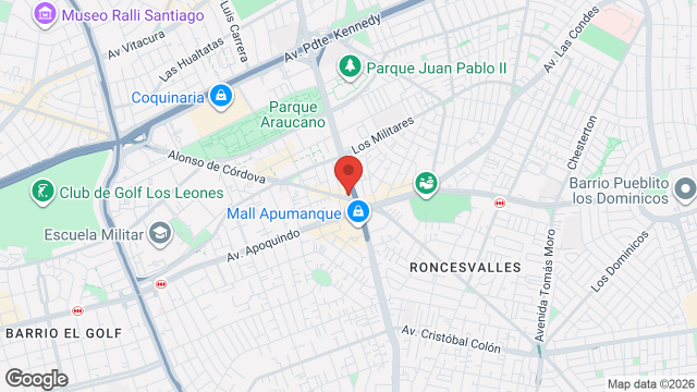 Mapa de ICON Hotel Santiago